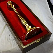 Подсвечник «Аристократ» с фианитом — оригинальный подарок — фотография 3
