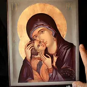 Икона Богородицы Сладкое Лобзание (Гликофилуса) — необычный подарок — фотография 3