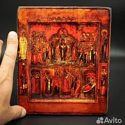 Икона "Покров Пресвятой Богородицы" 21*17 см — необычный подарок — фотография 1