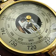 Метеостанция с золотым покрытием — необычный подарок — фотография 2