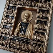 Резная Икона Сергий Радонежский — красивый подарок — фотография 6