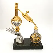 Бронзовая статуэтка «Химия ради жизни» в подарок — фотография 2