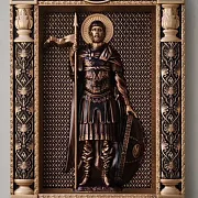Резная Икона Дмитрий Солунский — красивый подарок — фотография 1