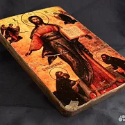 Икона "Спас Смоленский" с припадающими — красивый подарок — фотография 5