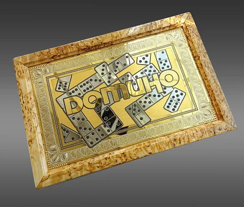 Домино из карельской берёзы — оригинальный подарок