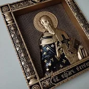 Резная икона Священномученик Евгений — красивый подарок — фотография 5