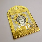 Икона Иисуса Христа настольная. Златоуст — оригинальный подарок — фотография 3