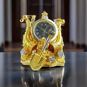 Сувенирные часы «Грош цена» в золоте — оригинальный подарок — фотография 1