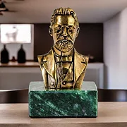 Бронзовый бюст «Чехов А.П.» — необычный подарок — фотография 1