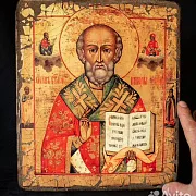 Святой Николай Угодник". Икона — красивый подарок — фотография 1