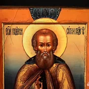 Деревянная икона "Св. Сергий Радонежский." — оригинальный подарок — фотография 4