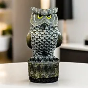 Ручная работа: Скульптура «Филин» из кальцита, 130×140×255 мм — фотография 1